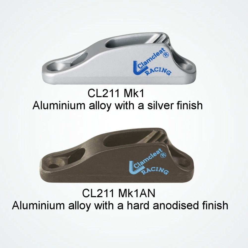 CL211 MK1 Racing Junior Mk1 Clamcleat With Fairlead Silver | Rope44