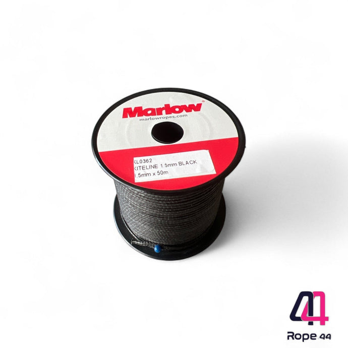 Marlow Rope Marlow Kiteline Race SK99 1.5mm 50m Mini Spool Dyneema Black Rope44